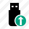 Flash Drive Upload Icon