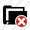 Folder Documents Cancel Icon