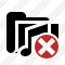 Icône Folder Music Cancel