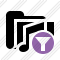 Folder Music Filter Icon