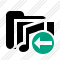 Folder Music Previous Icon