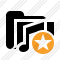 Folder Music Star Icon