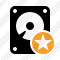 Hard Drive Star Icon