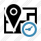 Map Location Clock Icon