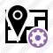 Map Location Settings Icon