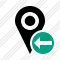 Map Pin Previous Icon