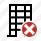 Office Building Cancel Icon