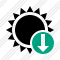 Sun Download Icon