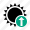 Sun Upload Icon