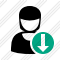 User Woman Download Icon