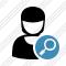 User Woman Search Icon