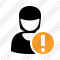 User Woman Warning Icon