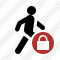 Walking Lock Icon