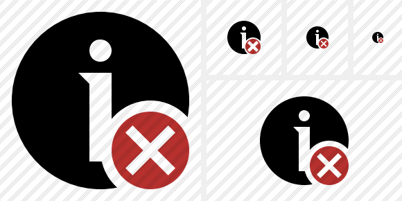 Icône Information Cancel Icône Information Cancel