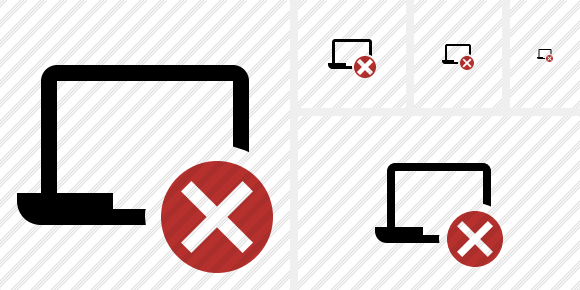 Laptop Cancel Icon Laptop Cancel Icon