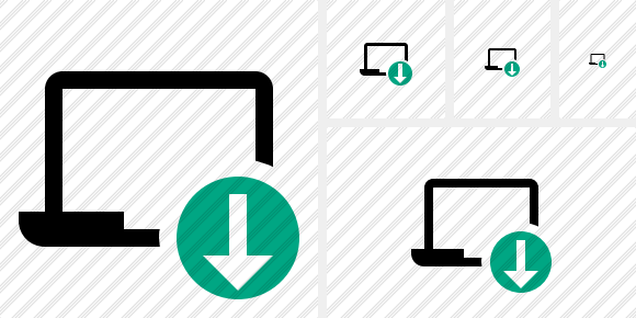 Laptop Download Icon Laptop Download Icon