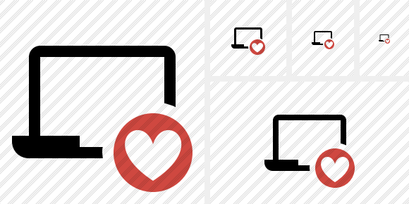 Laptop Favorites Icon Laptop Favorites Icon