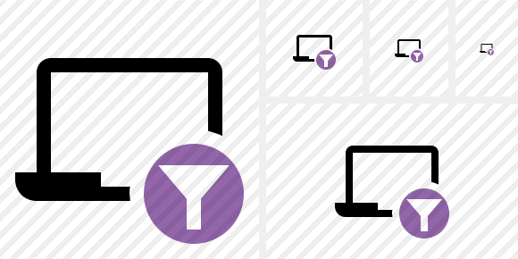 Laptop Filter Icon Laptop Filter Icon
