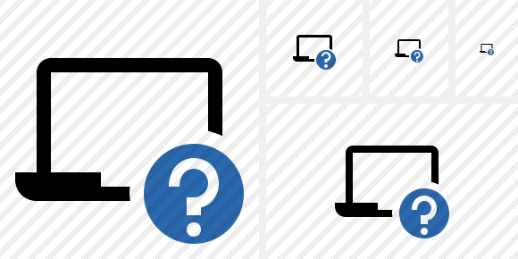 Laptop Help Icon Laptop Help Icon