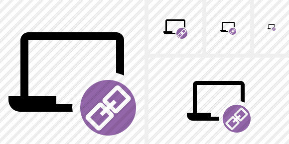 Laptop Link Icon Laptop Link Icon