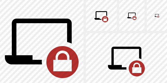 Laptop Lock Icon Laptop Lock Icon