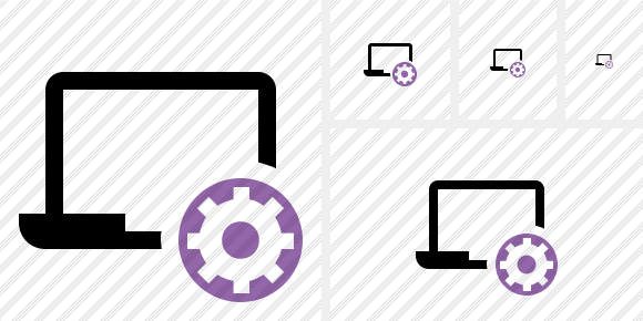 Icono Laptop Settings