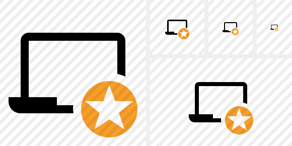 Laptop Star Icon Laptop Star Icon