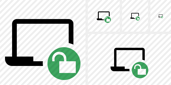 Иконка Ноутбук Разблокировать