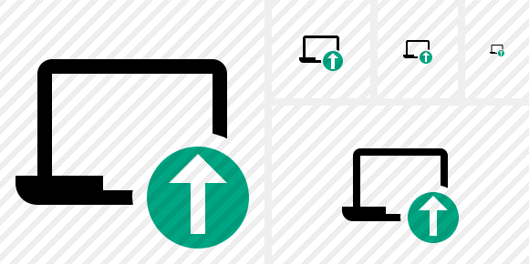 Laptop Upload Icon Laptop Upload Icon