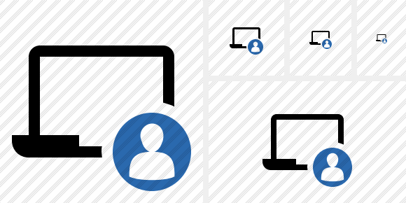 Laptop User Icon Laptop User Icon