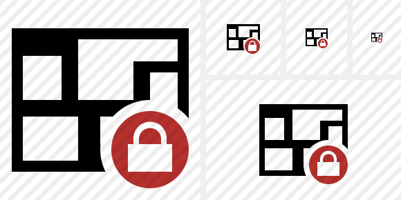 Icône Map Lock