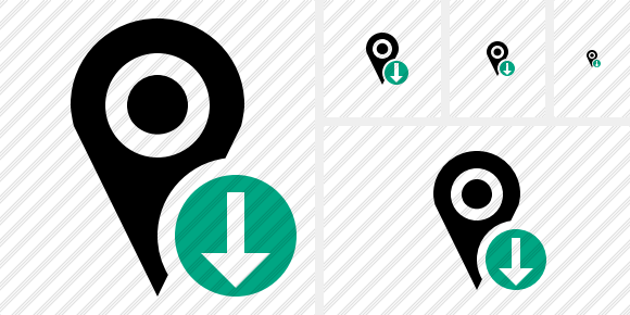 Map Pin Download Symbol