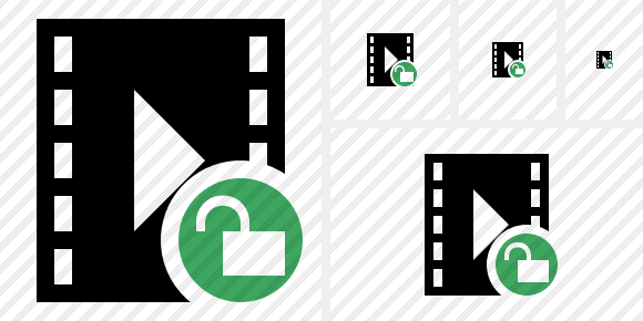 Movie Unlock Symbol