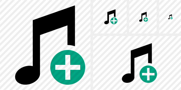 Icona Musica Aggiungi Icona Musica Aggiungi