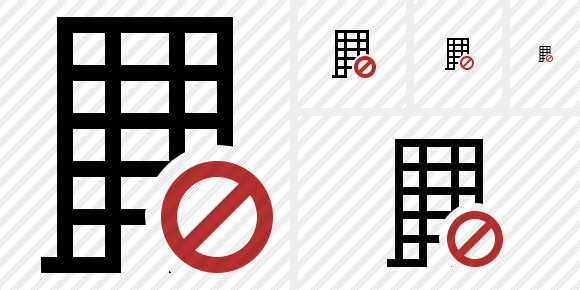 Office Building Block Icon