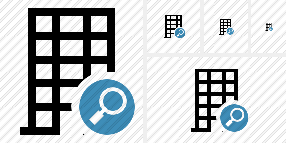 Office Building Search Symbol