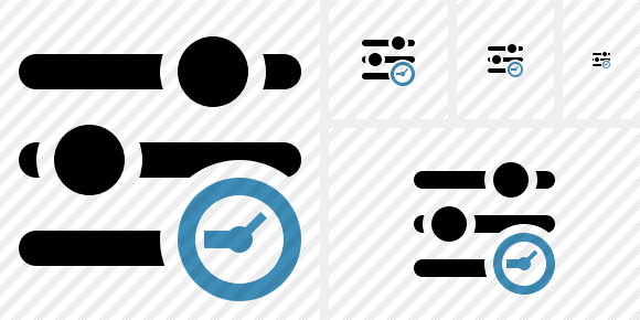 Options Clock Icon Options Clock Icon