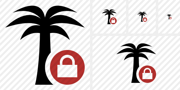 Palmtree Lock Symbol