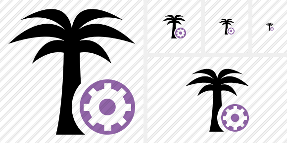 Palmtree Settings Symbol