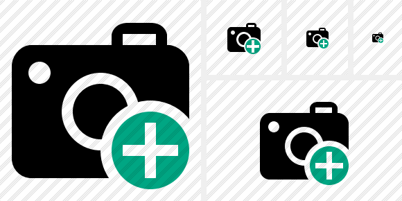 Icona Fotocamera Aggiungi Icona Fotocamera Aggiungi