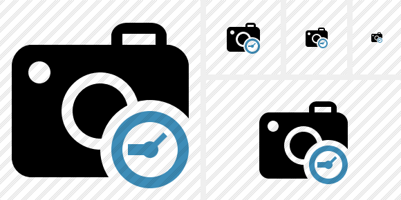 Photocamera Clock Symbol