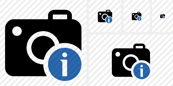Icona Fotocamera Info Icona Fotocamera Info