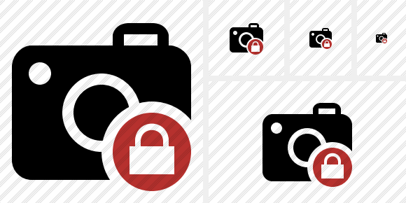 Photocamera Lock Symbol