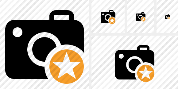 Photocamera Star Icon