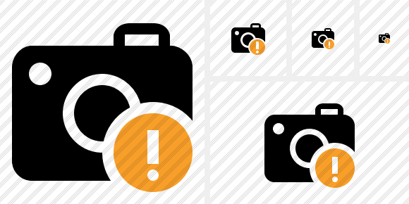 Icono Photocamera Warning