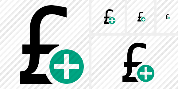 Pound Add Icon Pound Add Icon