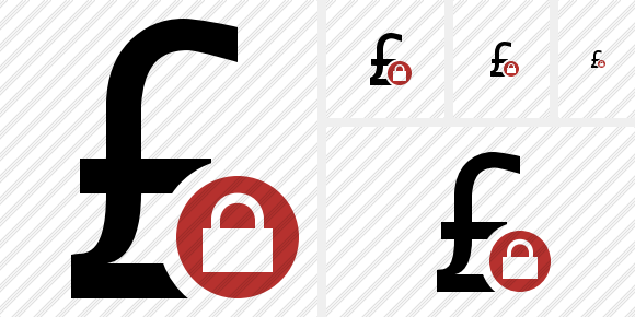 Pound Lock Icon Pound Lock Icon