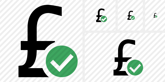 Pound Ok Icon Pound Ok Icon