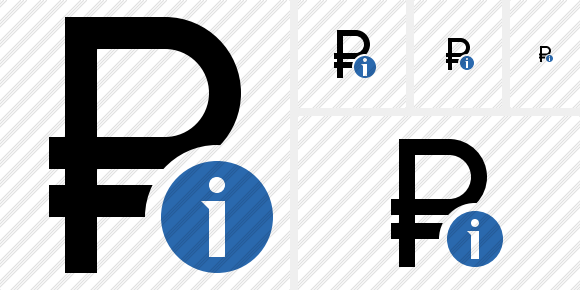 Ruble Information Symbol