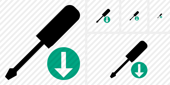 Screwdriver Download Symbol